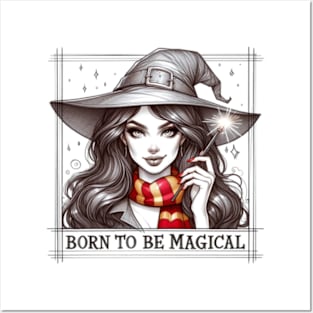 Born to be Magical - Witch Girl - Fantasy Posters and Art